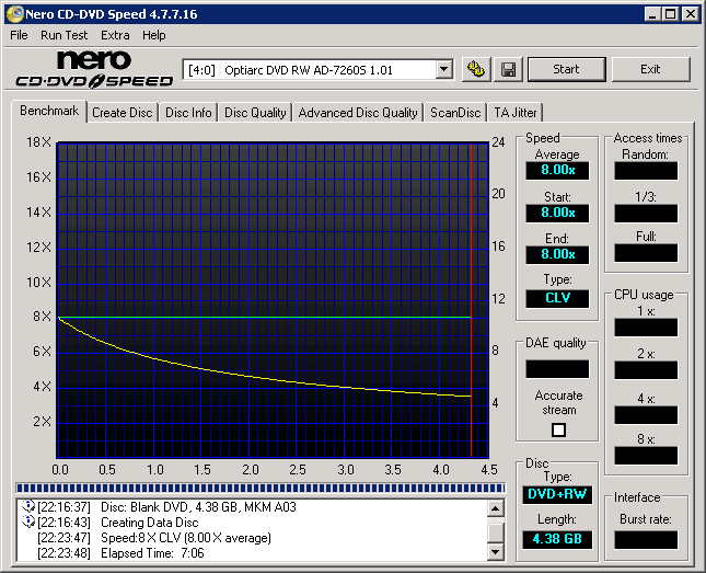 Optiarc AD-7260S CD Speed DVD+RW Write.png