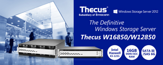 thecus w16850 w12850 windows nas