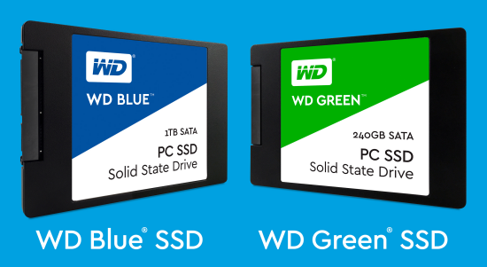 wd blue green ssd