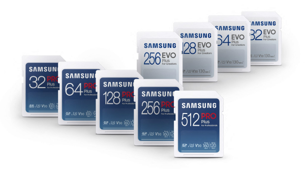 Samsung pro plus evo plus sd cards