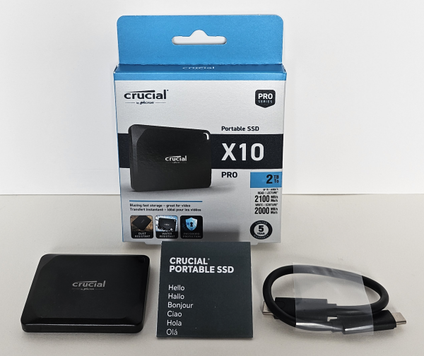 Crucial Technology Crucial X10 Pro 2TB USB-C 3.2 Gen2 Portable SSD