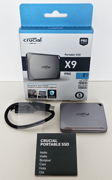 Crucial 1TB X9 Pro USB 3.2 Gen 2 Portable SSD