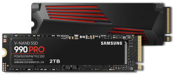 SAMSUNG 990 PRO SSD 2TB PCIe 4.0 M.2 Internal Solid State Hard Drive,  Fastest Speed for Gaming, Heat Control, Direct Storage and Memory Expansion  for