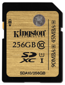 kingston sdxc 256gb