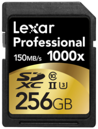 lexar professional 1000x sdxc