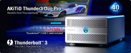 akitio thunder3 duo pro