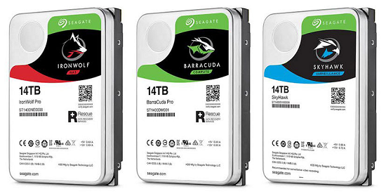 seagate 14TB hard drives